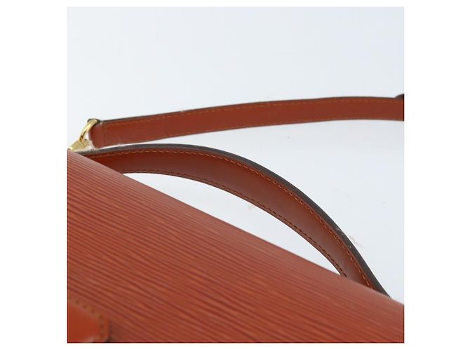 LOUIS VUITTON Borsa a Mano Epi Monceau 28 Marrone M52123 LV Auth BA11286 - vista 14