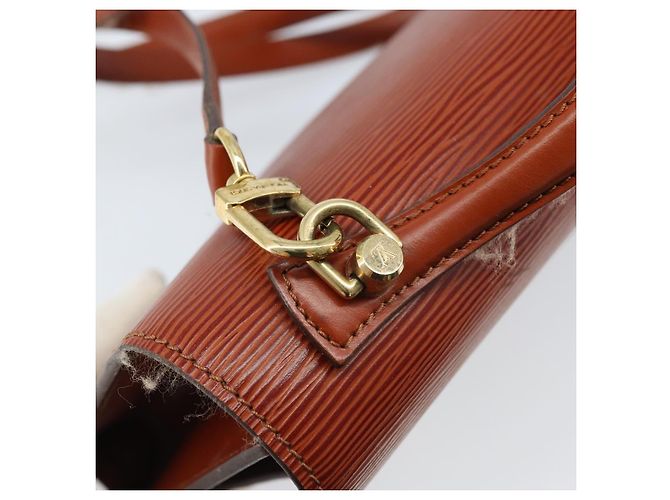LOUIS VUITTON Borsa a Mano Epi Monceau 28 Marrone M52123 LV Auth BA11286 - vista 20