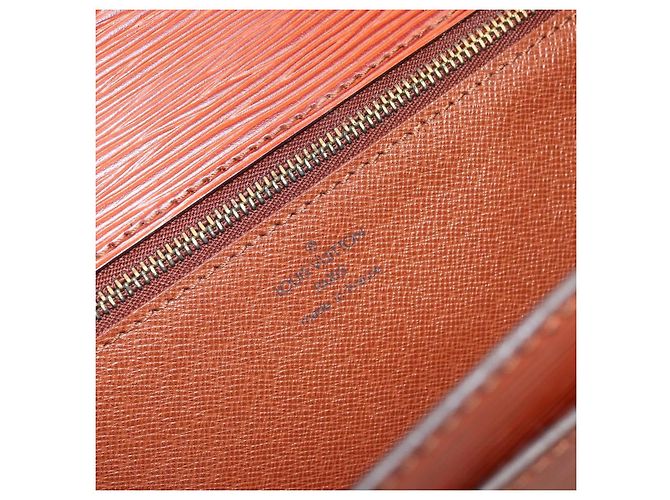 LOUIS VUITTON Borsa a Mano Epi Monceau 28 Marrone M52123 LV Auth BA11286 - vista 22