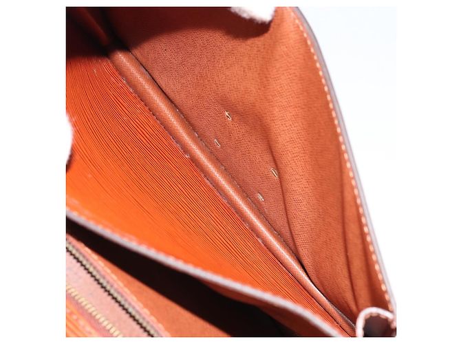 LOUIS VUITTON Borsa a Mano Epi Monceau 28 Marrone M52123 LV Auth BA11286 - vista 26