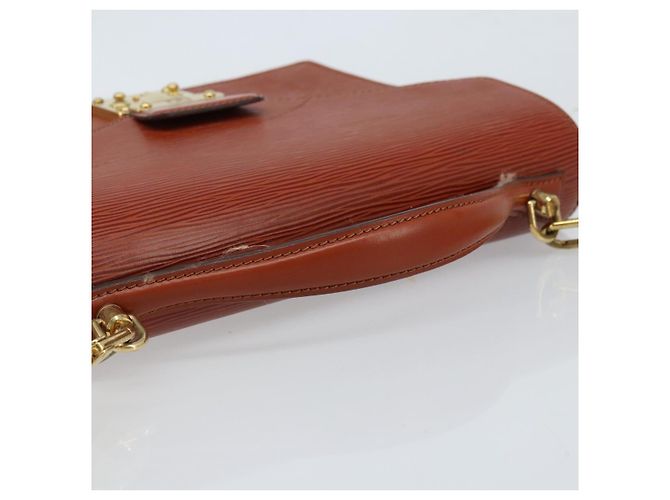 LOUIS VUITTON Borsa a Mano Epi Monceau 28 Marrone M52123 LV Auth BA11286 - vista 7