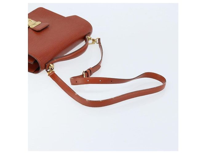LOUIS VUITTON Borsa a Mano Epi Monceau 28 Marrone M52123 LV Auth BA11286 - vista 8
