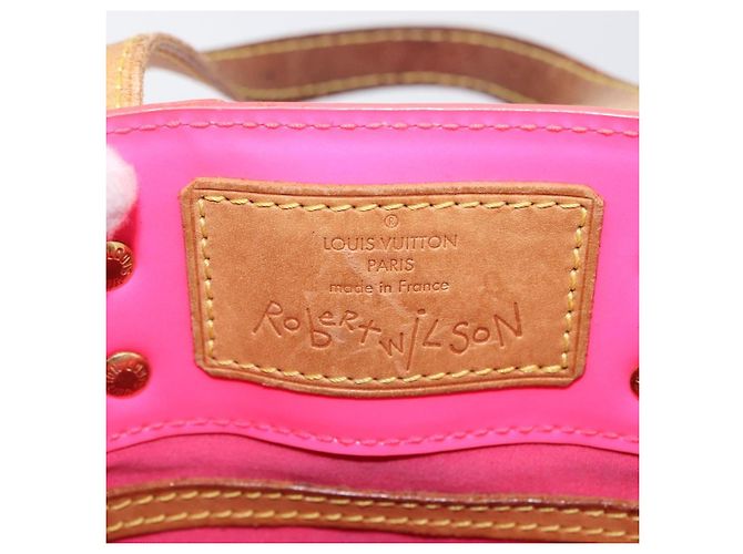 LOUIS VUITTON Borsa Reade PM Monogram Vernis Fluo Rosa Arancio M91903 Auth mr2138 Arancione - vista 18