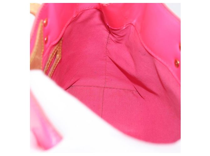 LOUIS VUITTON Borsa Reade PM Monogram Vernis Fluo Rosa Arancio M91903 Auth mr2138 Arancione - vista 19