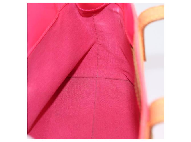 LOUIS VUITTON Borsa Reade PM Monogram Vernis Fluo Rosa Arancio M91903 Auth mr2138 Arancione - vista 20