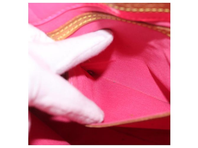 LOUIS VUITTON Borsa Reade PM Monogram Vernis Fluo Rosa Arancio M91903 Auth mr2138 Arancione - vista 21