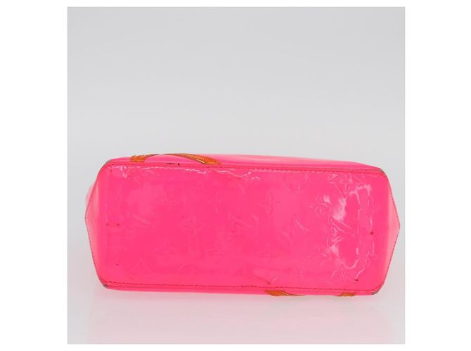 LOUIS VUITTON Borsa Reade PM Monogram Vernis Fluo Rosa Arancio M91903 Auth mr2138 Arancione - vista 5