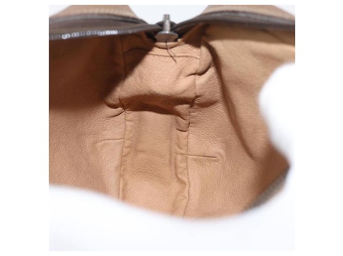 Borsa Sherry Line GG Supreme Web di GUCCI in PVC beige e oro 89 02 066i Auth BSZ370 D'oro - vista 20