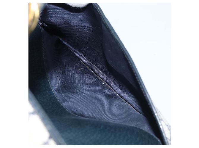 GUCCI GG Supreme Clutch Bag PVC Blu Navy Oro 904 02 025 Auth ep13862 D'oro - vista 23