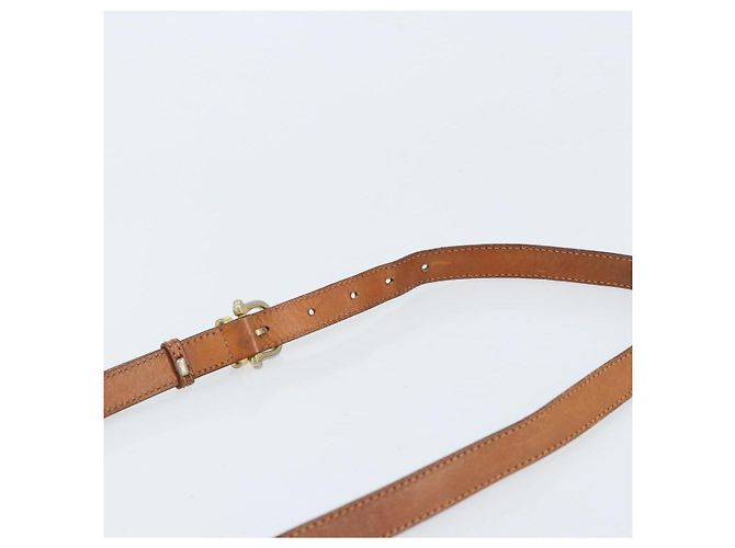 Céline Borsa a Spalla in Tela Macadam CELINE PVC Marrone Oro Auth bs33903 D'oro - vista 14