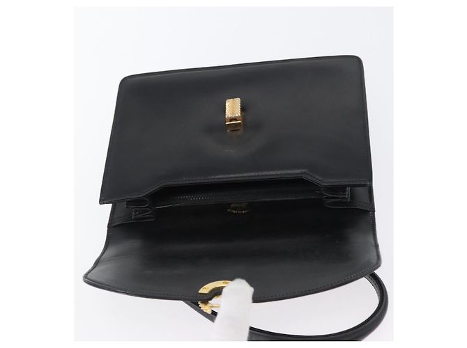 Sac à main en cuir noir et or Auth ARZ052 de GUCCI Doré - vue 10