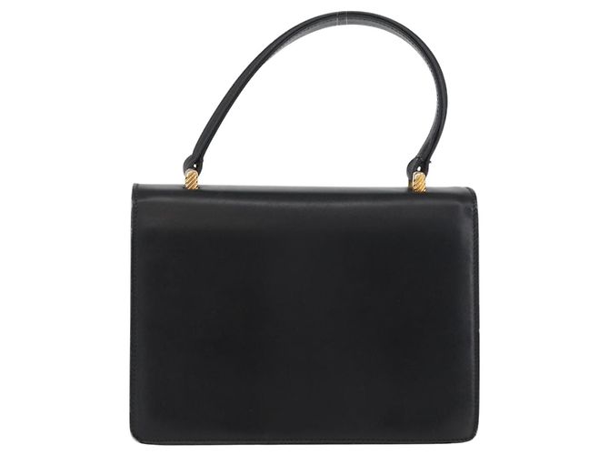Sac à main en cuir noir et or Auth ARZ052 de GUCCI Doré - vue 2