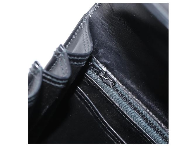 Sac à main en cuir noir et or Auth ARZ052 de GUCCI Doré - vue 21