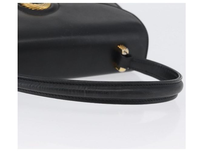 Sac à main en cuir noir et or Auth ARZ052 de GUCCI Doré - vue 7