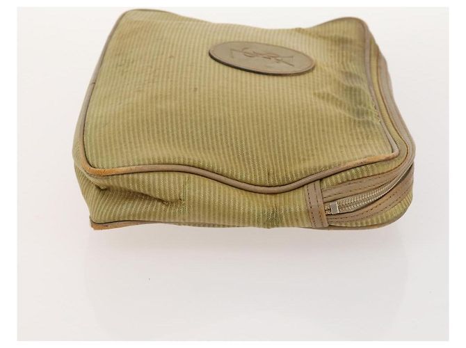 Borsa GIVENCHY Saint Laurent in pelle e tela 4 pezzi beige nero marrone Auth 168821 - vista 10
