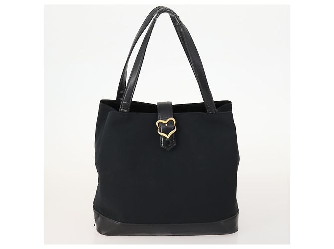 Borsa GIVENCHY Saint Laurent in pelle e tela 4 pezzi beige nero marrone Auth 168821 - vista 2