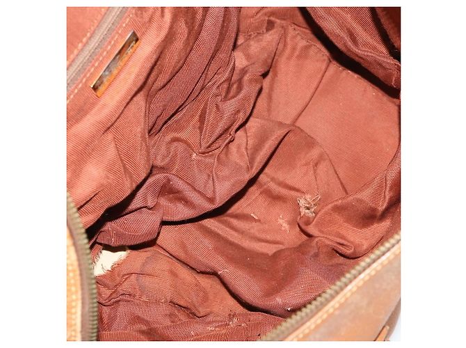Borsa GIVENCHY Saint Laurent in pelle e tela 4 pezzi beige nero marrone Auth 168821 - vista 25