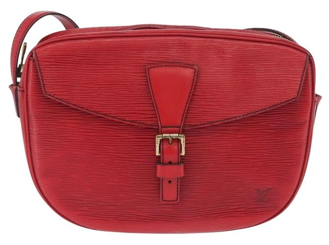 LOUIS VUITTON Borsa a Spalla Epi Jeune Fille MM Rossa M52157 LV Auth ARZ077 Rosso - vista 13