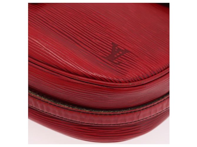 LOUIS VUITTON Borsa a Spalla Epi Jeune Fille MM Rossa M52157 LV Auth ARZ077 Rosso - vista 16