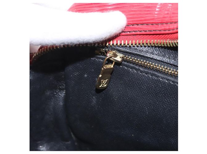 LOUIS VUITTON Borsa a Spalla Epi Jeune Fille MM Rossa M52157 LV Auth ARZ077 Rosso - vista 23