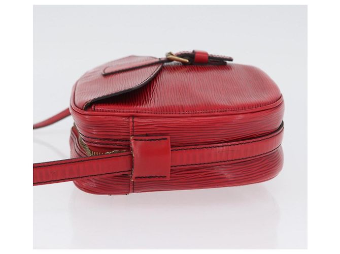 LOUIS VUITTON Borsa a Spalla Epi Jeune Fille MM Rossa M52157 LV Auth ARZ077 Rosso - vista 4
