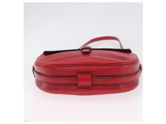 LOUIS VUITTON Borsa a Spalla Epi Jeune Fille MM Rossa M52157 LV Auth ARZ077 Rosso - vista 5