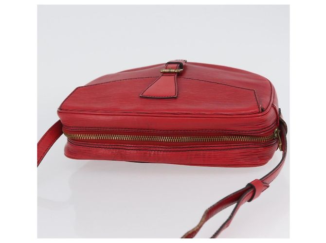 LOUIS VUITTON Borsa a Spalla Epi Jeune Fille MM Rossa M52157 LV Auth ARZ077 Rosso - vista 6