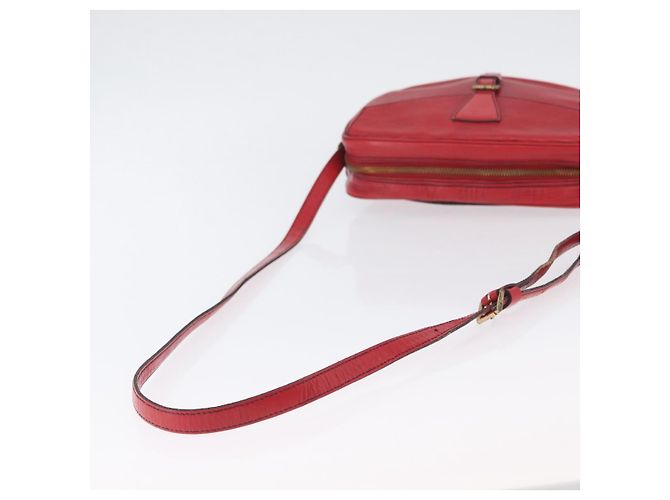 LOUIS VUITTON Borsa a Spalla Epi Jeune Fille MM Rossa M52157 LV Auth ARZ077 Rosso - vista 7