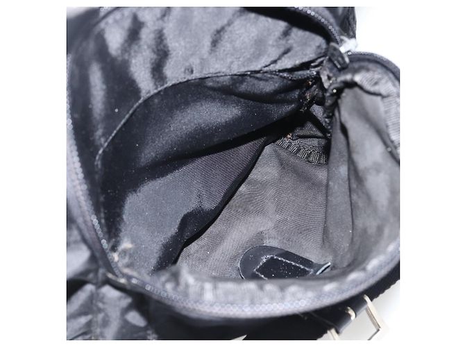 PRADA Schultertasche Nylon Schwarz Silber Authentisch fm5260 - Ansicht 28