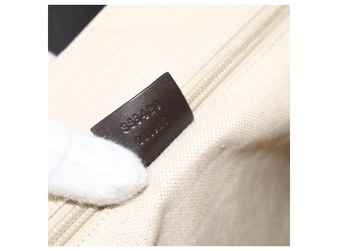 Gucci Borsa a Spalla GG Supreme PVC Oro Beige 223666 Auth ka3168 D'oro - vista 12