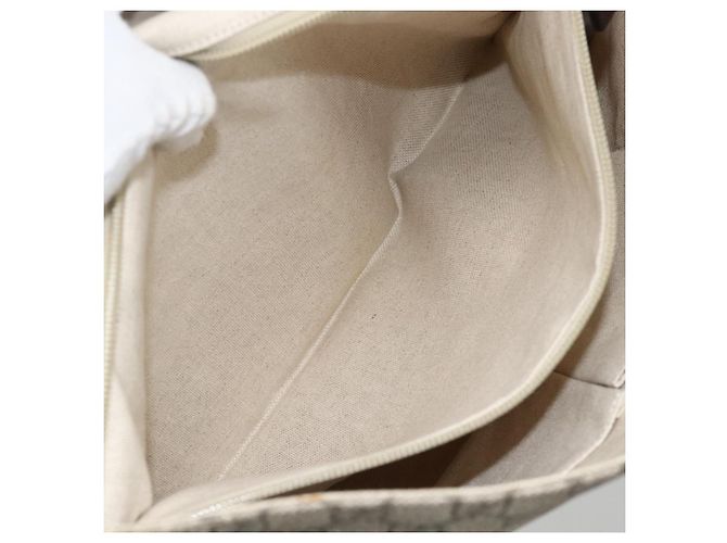 Gucci Borsa a Spalla GG Supreme PVC Oro Beige 223666 Auth ka3168 D'oro - vista 22