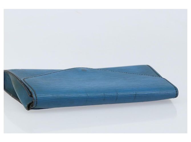 LOUIS VUITTON Clutch Art Déco Epi Blu M52635 LV Auth ARZ317 - vista 5