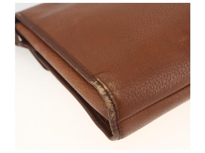 Borsa a mano in pelle marrone Burberrys Auth ep13828 - vista 16