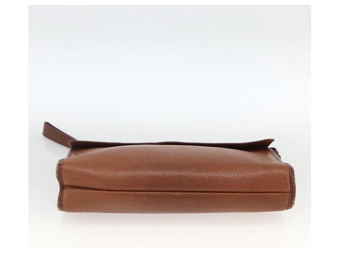 Borsa a mano in pelle marrone Burberrys Auth ep13828 - vista 5