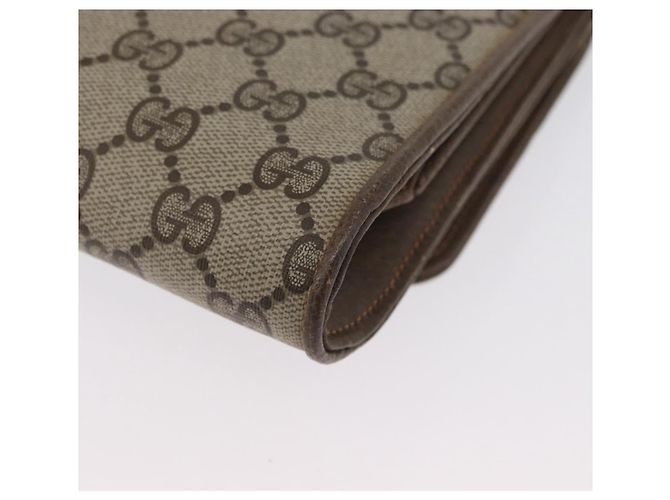 Gucci Borsa a Spalla GG Supreme PVC Beige Oro Auth ka3113 D'oro - vista 16