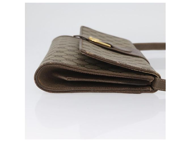 Gucci Borsa a Spalla GG Supreme PVC Beige Oro Auth ka3113 D'oro - vista 3