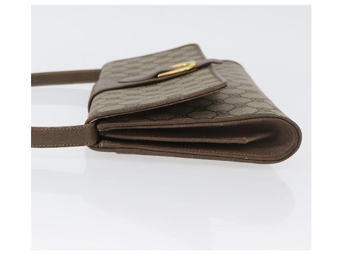 Gucci Borsa a Spalla GG Supreme PVC Beige Oro Auth ka3113 D'oro - vista 4