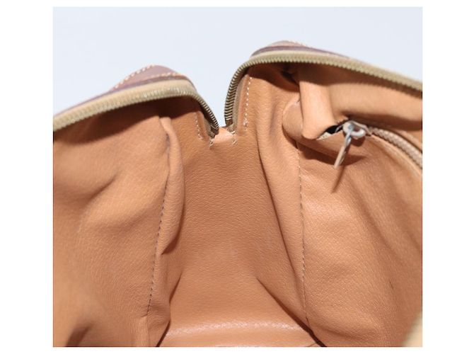 Céline Borsa a mano in tela Macadam CELINE in pelle PVC marrone oro Auth 174520 D'oro - vista 21