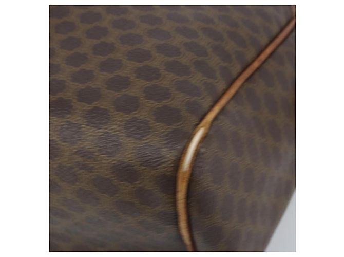 Céline Borsa a mano in tela Macadam CELINE in pelle PVC marrone oro Auth 174520 D'oro - vista 9