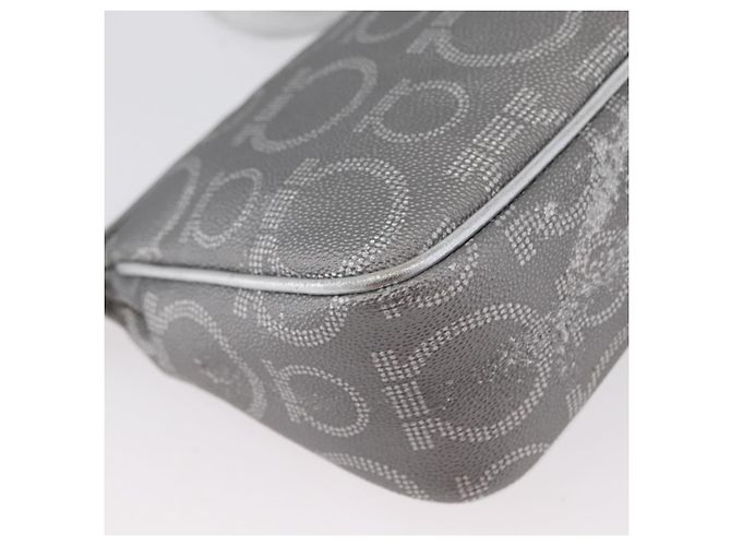 Borsa a Spalla Gancini in PVC Pelle Argento Auth 173697 di Salvatore Ferragamo - vista 16