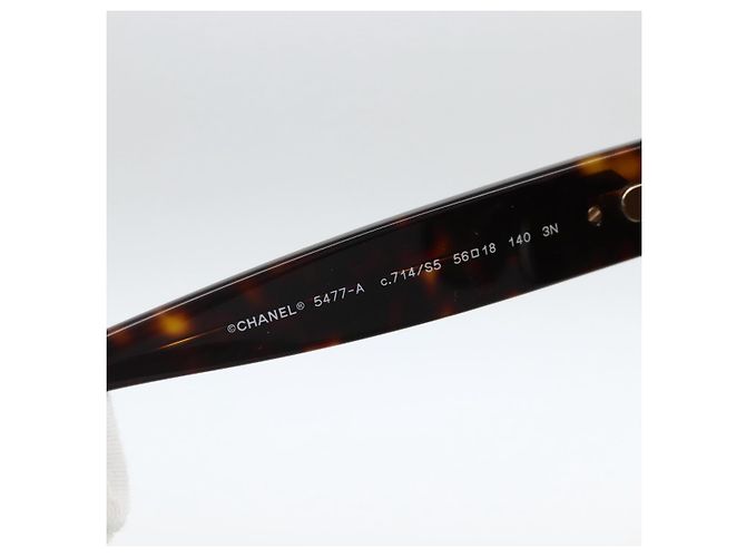Gafas de sol CHANEL de plástico marrón CC Auth BA11463 Castaño - vista 11