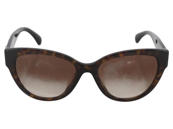 Gafas de sol CHANEL de plástico marrón CC Auth BA11463 Castaño - vista 13