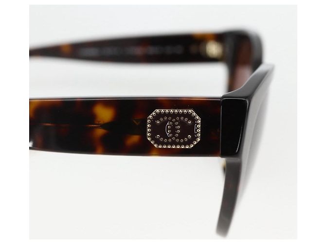 Gafas de sol CHANEL de plástico marrón CC Auth BA11463 Castaño - vista 4