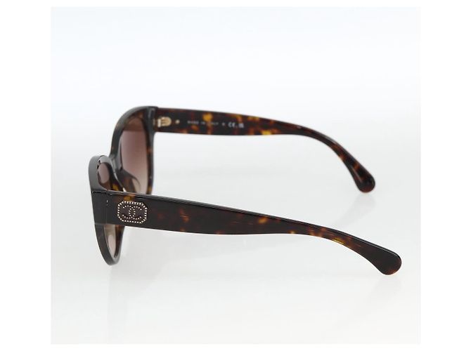 Gafas de sol CHANEL de plástico marrón CC Auth BA11463 Castaño - vista 5