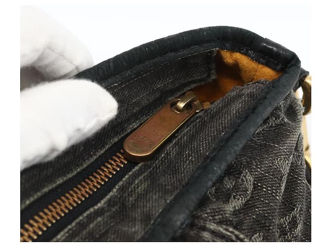 LOUIS VUITTON Borsa Neo Cabby MM in denim Monogram 2way Nera M95351 LV Auth ep13741A Nero - vista 10