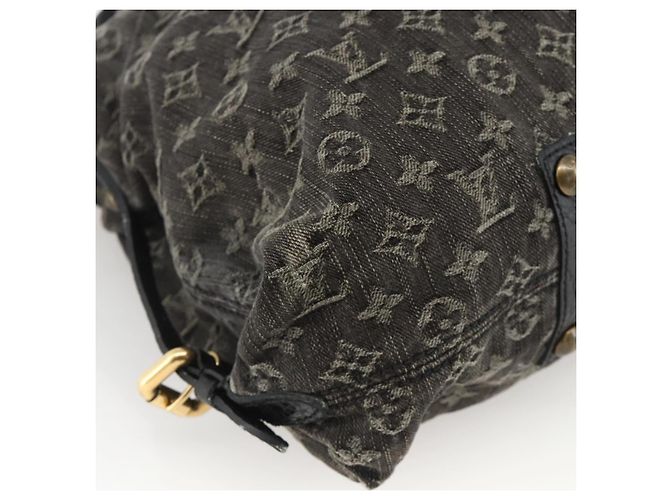 LOUIS VUITTON Borsa Neo Cabby MM in denim Monogram 2way Nera M95351 LV Auth ep13741A Nero - vista 17