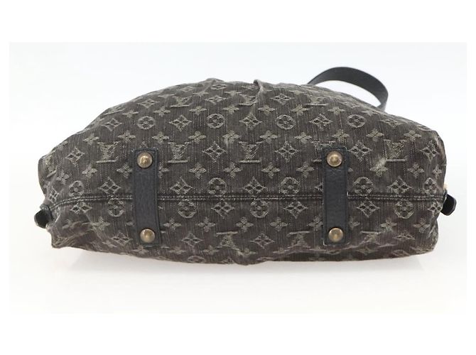 LOUIS VUITTON Borsa Neo Cabby MM in denim Monogram 2way Nera M95351 LV Auth ep13741A Nero - vista 5