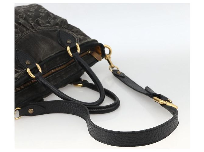 LOUIS VUITTON Borsa Neo Cabby MM in denim Monogram 2way Nera M95351 LV Auth ep13741A Nero - vista 8