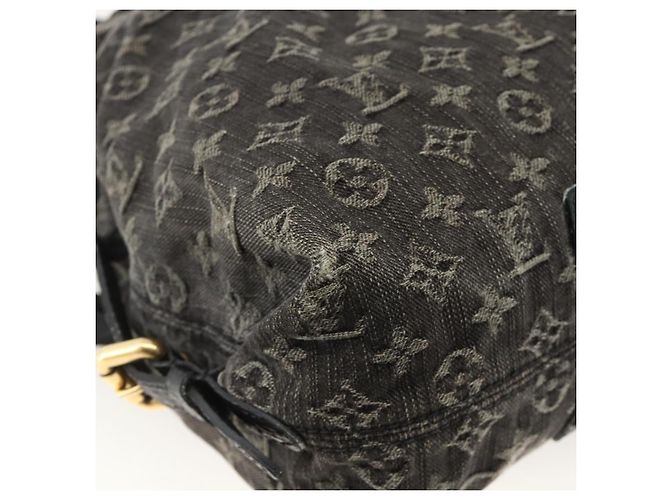 LOUIS VUITTON Borsa Neo Cabby MM in denim Monogram 2way Nera M95351 LV Auth ep13741A Nero - vista 9