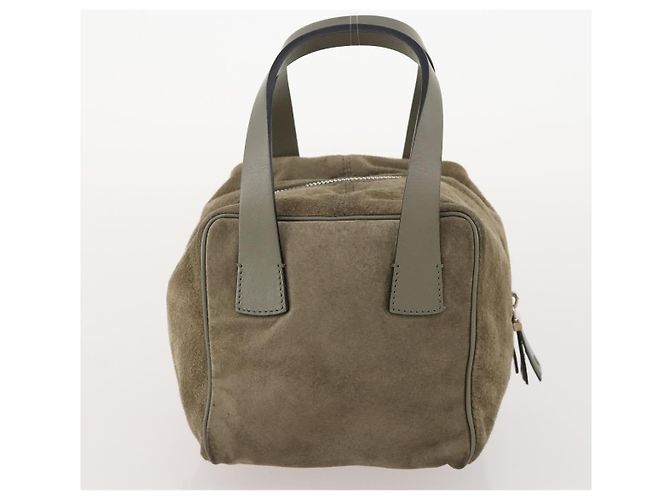 BALLY Dior Fendi Borsa a Spalla in Camoscio a Nido d'Api 3 Set Grigio Blu Marino Nero Auth 172316 Marrone Blu navy - vista 10